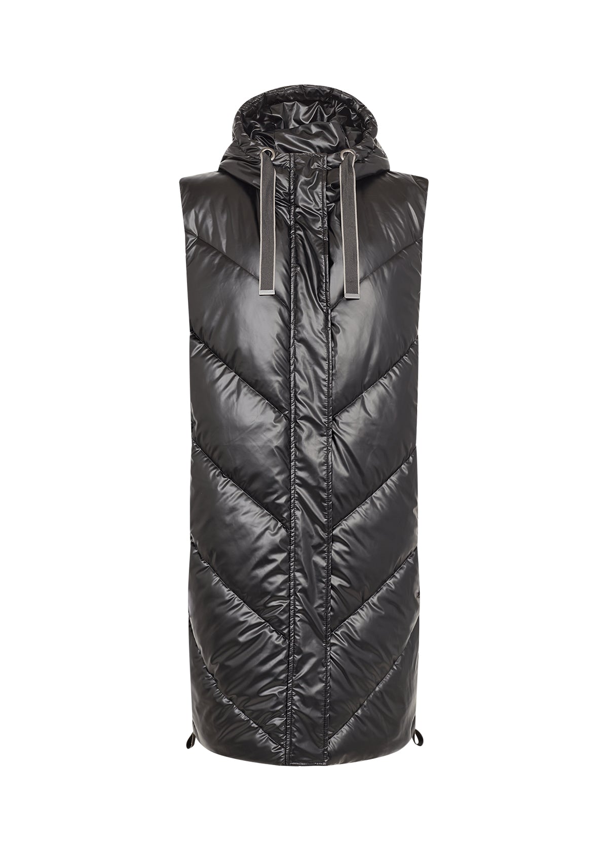 Long Black Gilet