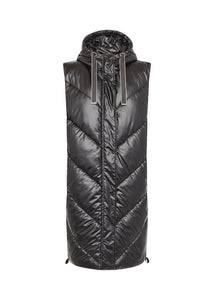 Long Black Gilet