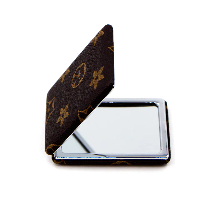 LV Inspired Compact Mirror