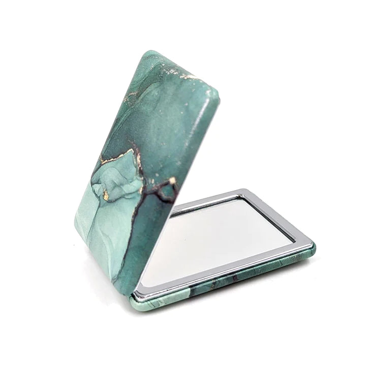 Marble Effect Compact Mirror
