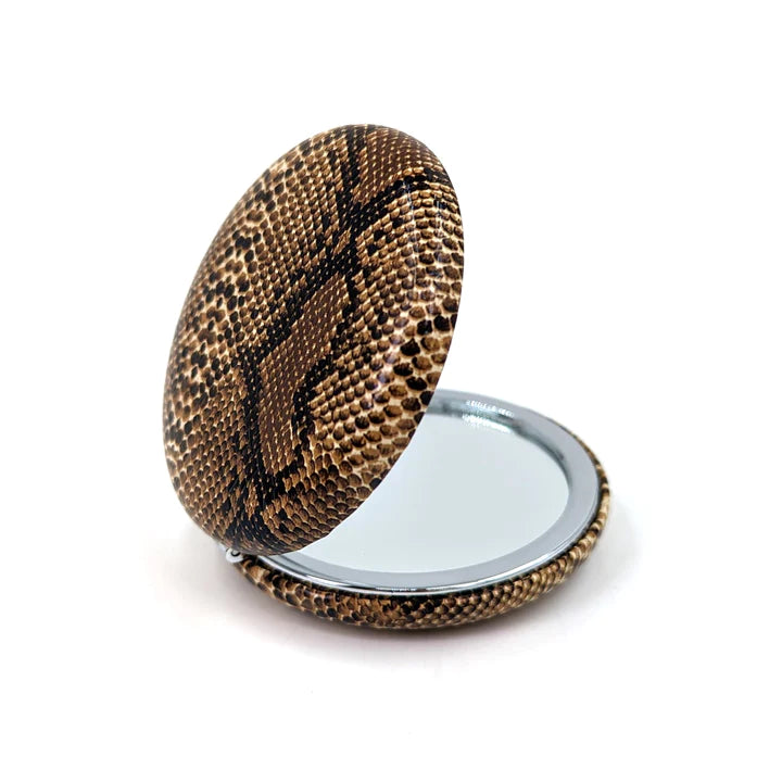 Snake Effect Round Compact Mirror