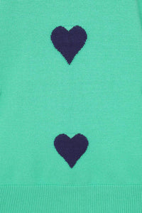 Green Heart Sweater