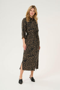 Shirt Dress - Major Black/Brown