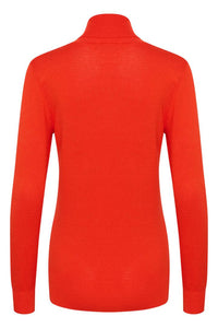 Asrid Roll Neck - Fiery Red