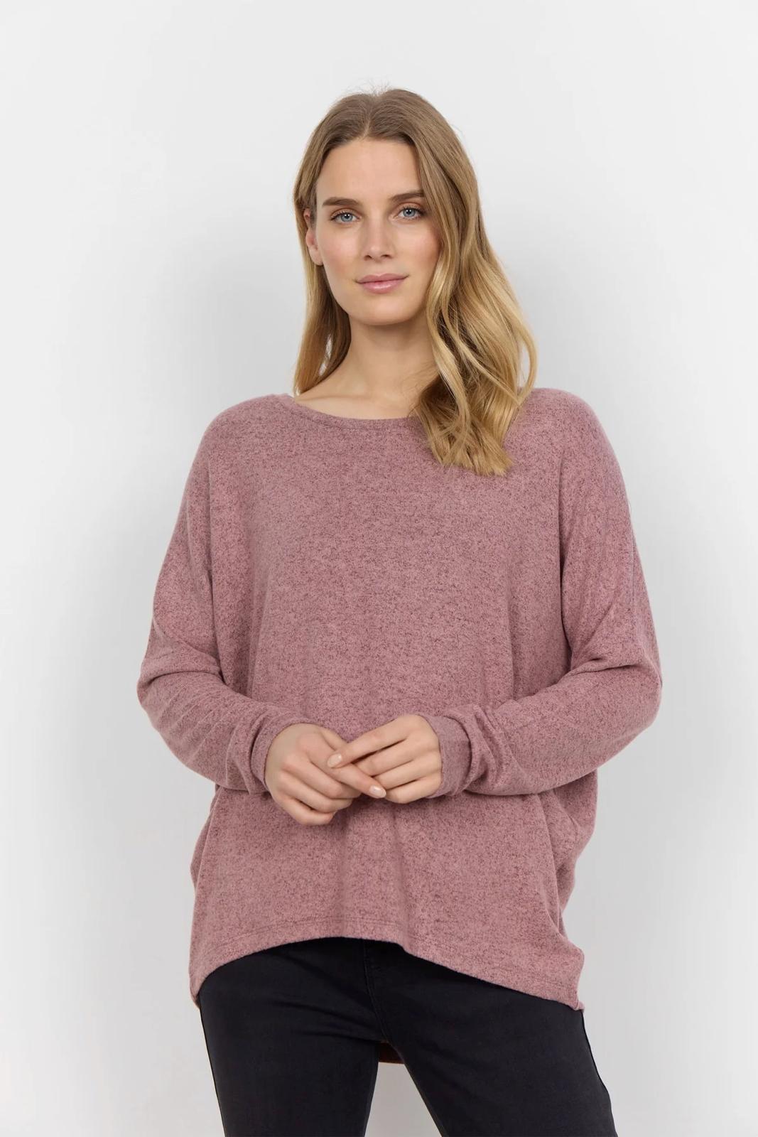 Biara Lightweight Sweater - Dusky Pink