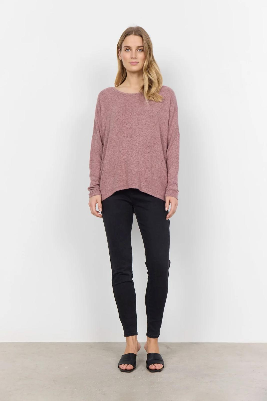 Biara Lightweight Sweater - Dusky Pink