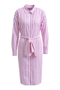 Milano Stripe Belted Dress